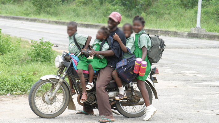 FRSC warns parents against overloading schoolchildren on motorcycles