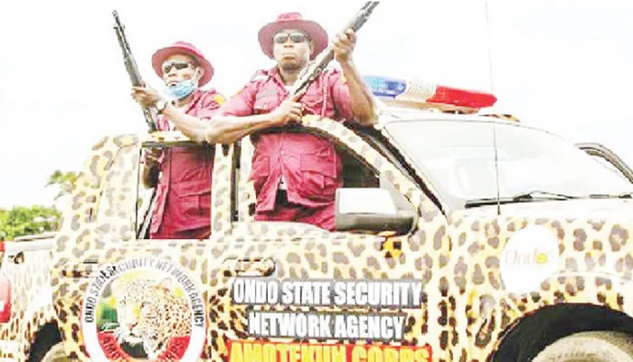 Amotekun arrests 38 passengers in suspicious truck in Ondo
