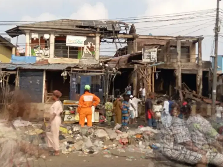 Another Lagos fire incident destroys four shops in Ikotun on New Year’s Day