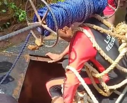 Lagos fire service rescues 84-year-old man from 140-foot well