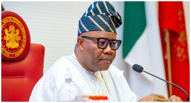 Akpabio cites security concerns as senate suspends open debate on US strikes