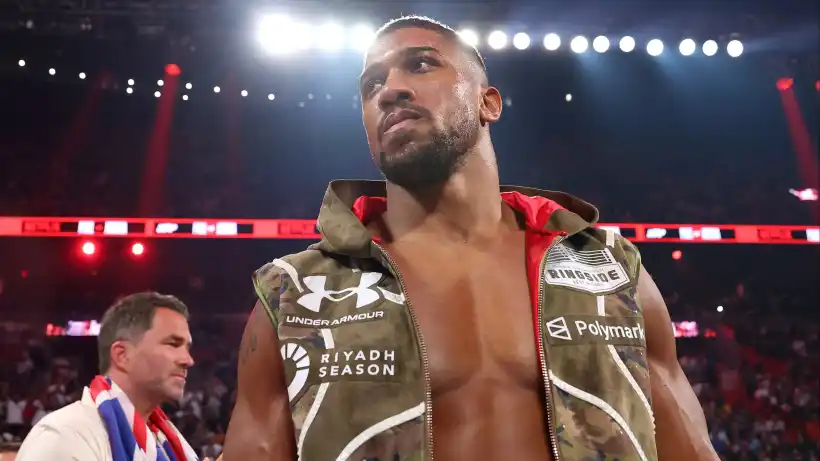 Anthony Joshua back in the UK…