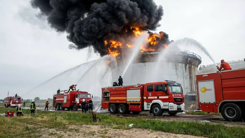 65-year-old woman rescued after fire razes building in Ibadan