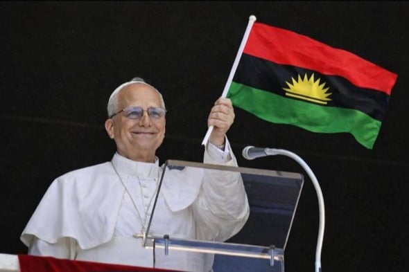 FACT CHECK: Image of Pope Leo holding a Biafra flag is AI-generated FACT CHECK: Image of Pope Leo holding a Biafra flag is AI-generated