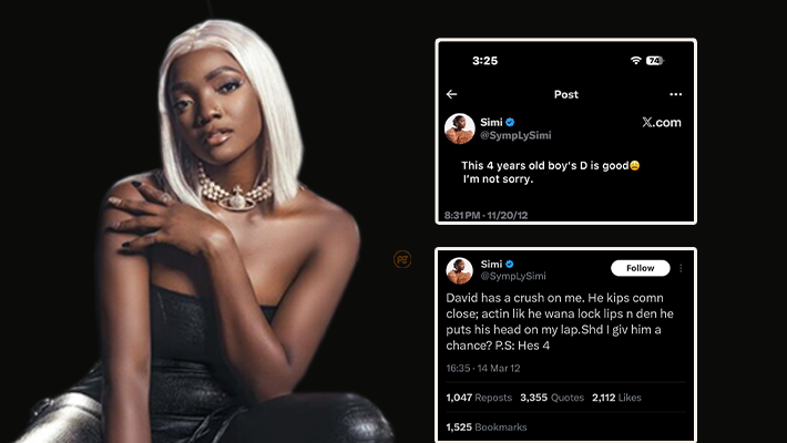 Simi slams critics over resurfaced tweets about four-year-old boy