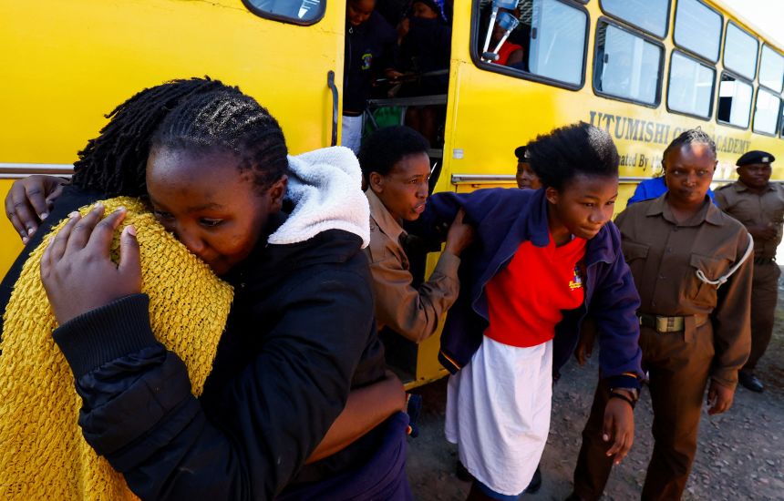 Eight students arrested after deadly Kenya school fire