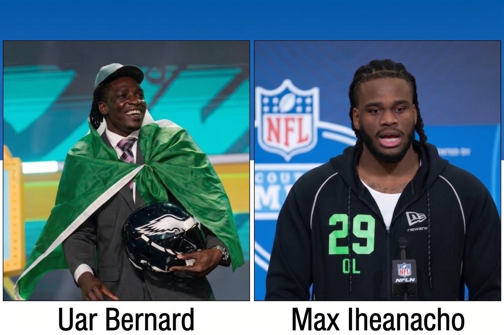 US Mission congratulates Uar Bernard and Max Iheanachor on their 2026  NFL Draft selections