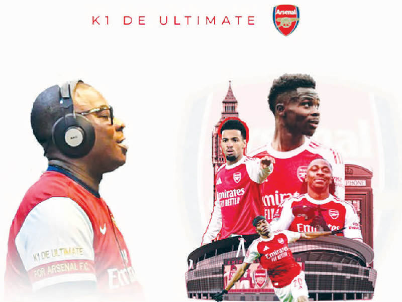 Kwam 1 celebrates Arsenal’s Premier League triumph with new song