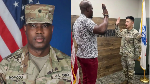 Actor Joseph Momodu enlists in the United States Army